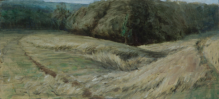 Oil Sketch for Two Paths by Scott  Breton | Lethbridge Gallery